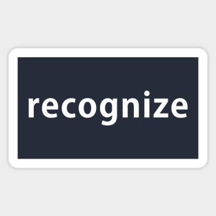 recognize Sticker